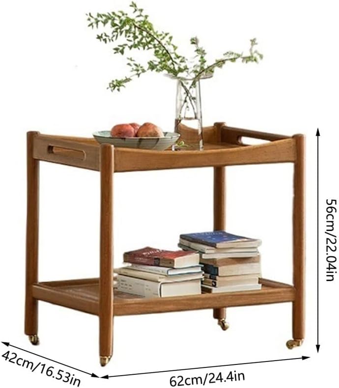 Movable Double-Layer Side Table – Living Room Furniture