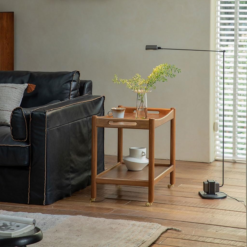 Movable Double-Layer Side Table – Living Room Furniture