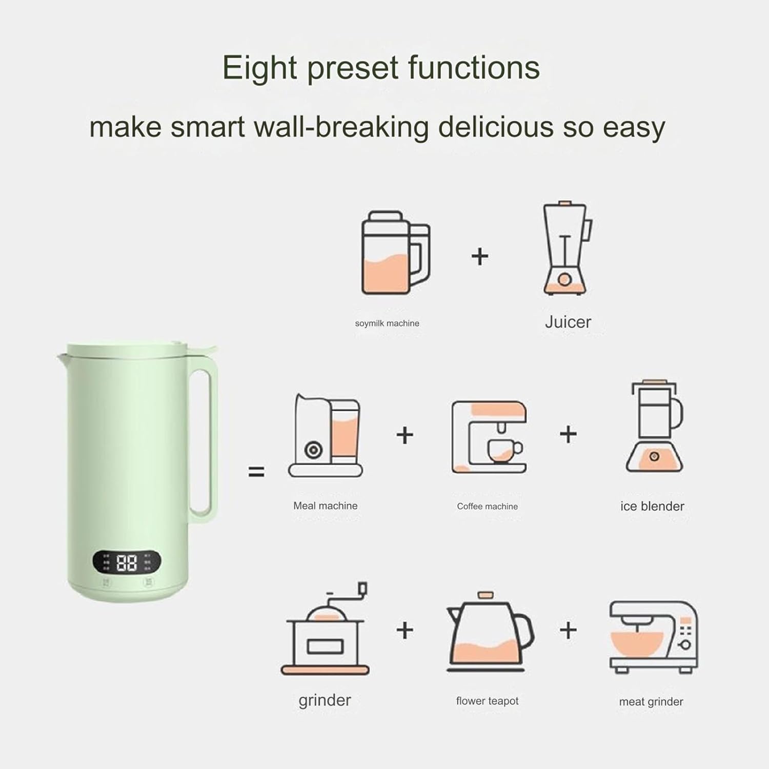 Multifunctional Kitchen Appliance – No Soaking, No Filtering