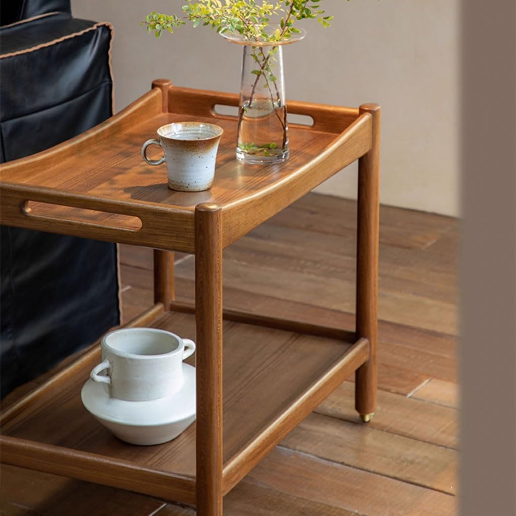 Movable Double-Layer Side Table – Living Room Furniture