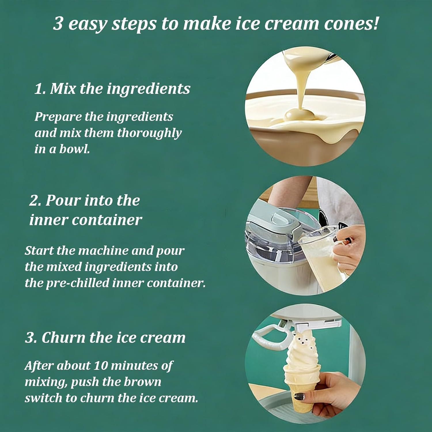 Automatic Countertop Ice Cream Maker – Home Essentials